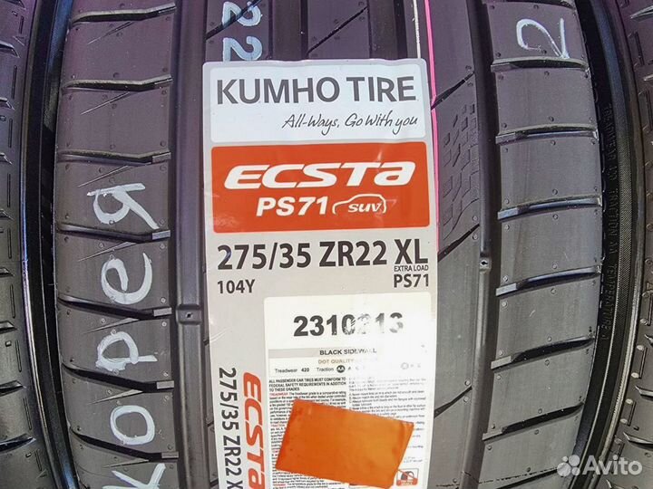 Kumho Ecsta PS71 SUV 275/35 R22 и 315/30 R22