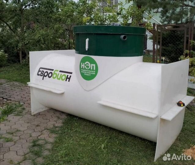 Септик с высоким уровнем грунтовых вод с монтажом