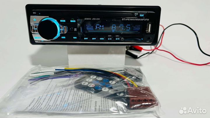 Магнитола Bluetooth USB AUX Громкая связь