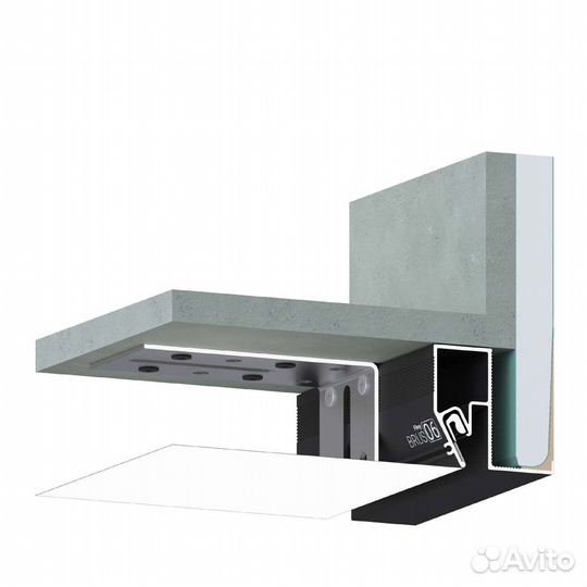 Теневой профиль brus 06 для натяжных потолков