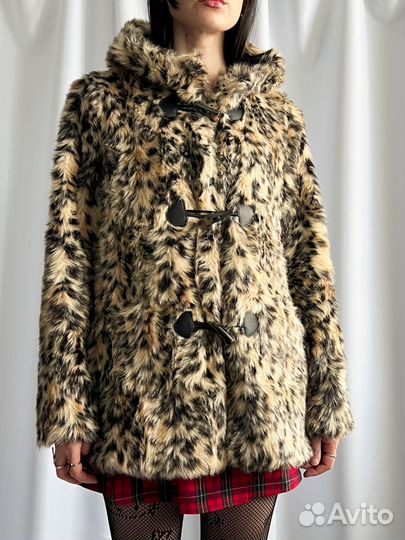 Шубка hm леопард