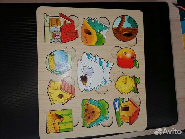 Рамки вкладыши пазлы деревянные