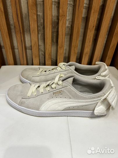 Кеды кроссовки оригинал с бантиком puma suede 41