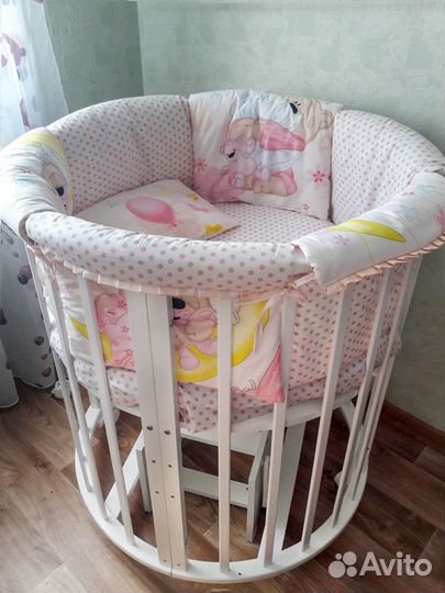 Новые бортики для дет.круглой кроватки +2