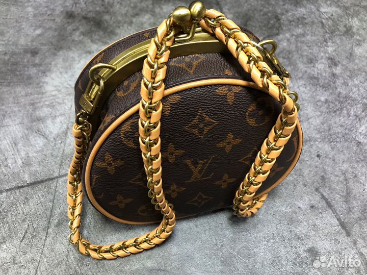 Сумка кошелек Louis Vuitton винтаж из кожи канва