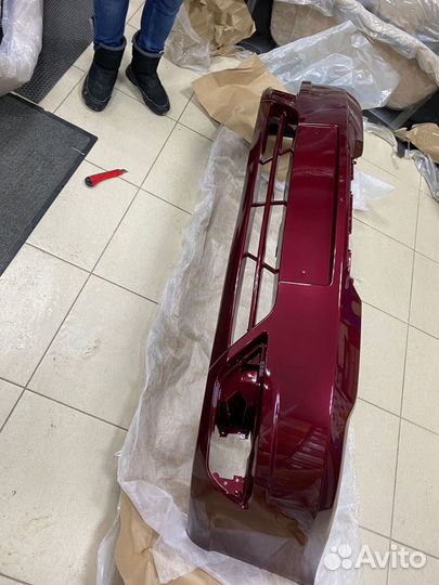 Бампер передний daewoo nexia 150 красный