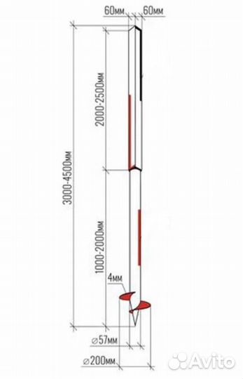 Винтовые сваи для забора