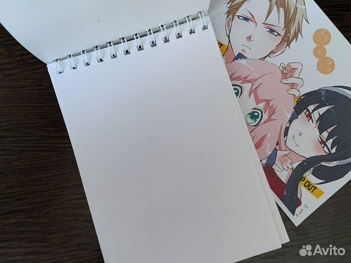 Аниме блокнот + аниме фото в подарок