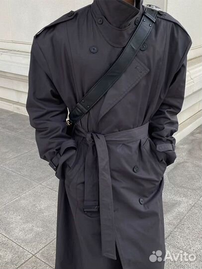 Тренч Rick Owens Black trench coat