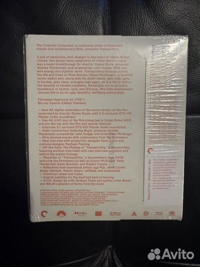 Trainspotting 4K UHD blu ray criterion