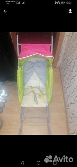 Детские санки коляска бу