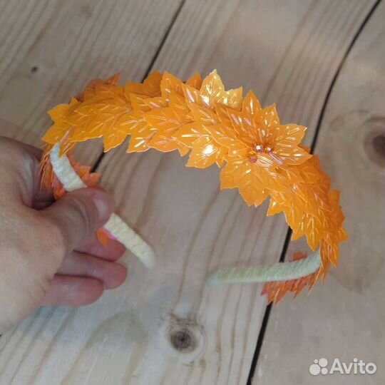 Ободок осень, тыква