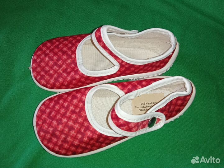 Винтажные детские тапки ГДР времён СССР
