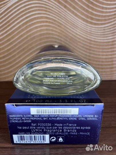 Givenchy Pour Homme Blue Label Мужской Euro Parfum