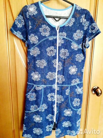 Халат женский домашний хлопок