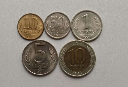 Набор монет 1991 UNC