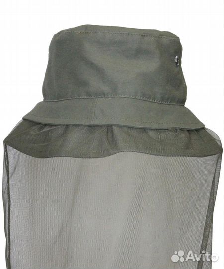 28615Панама с сеткой, смесовая, хаки