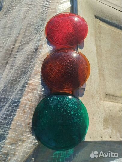 Светофильтр (линза ) от светофора СССР 60 годов