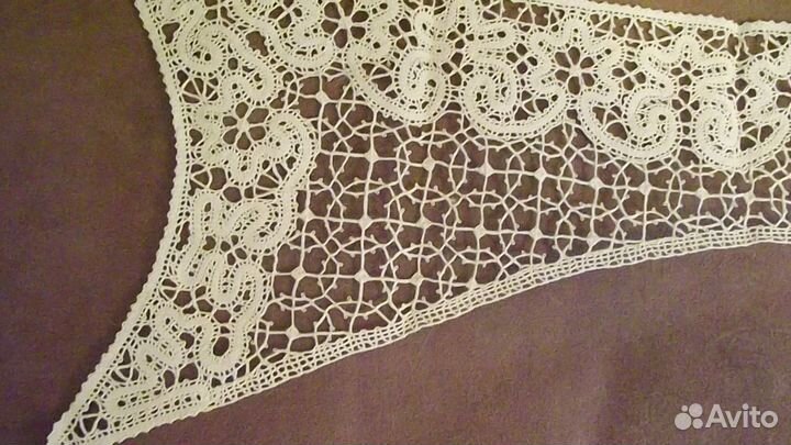 Воротник кружева ручного плетения. 1973г. новый