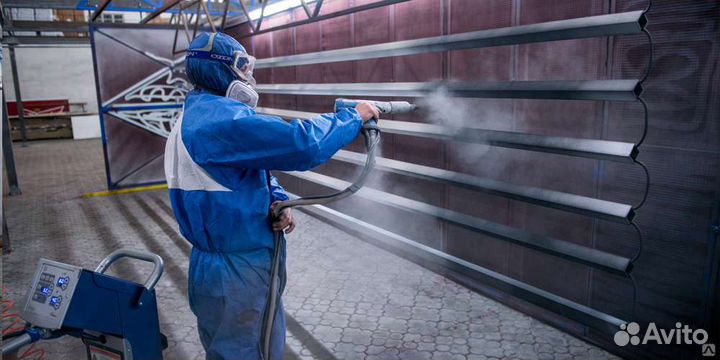 Полимерно порошковая покраска, камера 6м