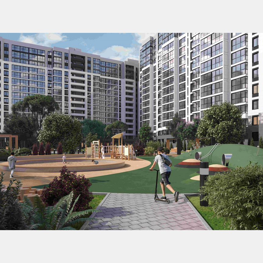 2-к. квартира, 65,9 м², 2/16 эт.