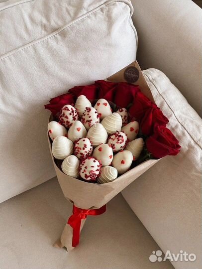 Букет из клубники в шоколаде