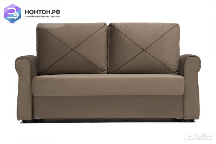 Диван еврокнижка Лира коричневый