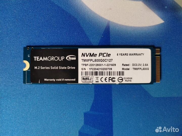 SSD M.2 500 GB NVMe Teamgroup 4.0