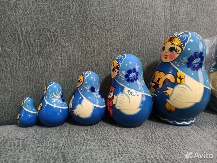 Матрешка вятская. Роспись. Винтаж