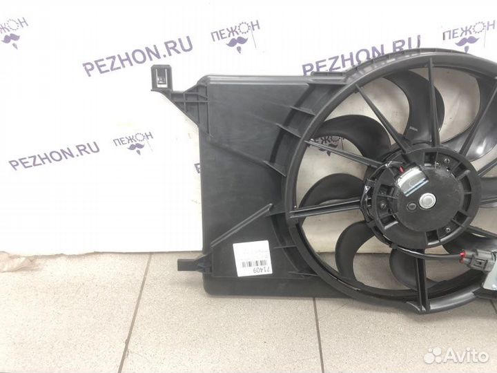 Диффузор радиатора охлаждения с вентилятором Ford