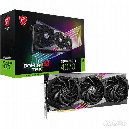 Видеокарта MSI GeForce RTX 4070 gaming X trio 12G