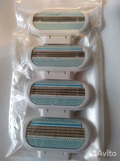 Лезвия для бритья 4 шт. mach 3 мужские и женские