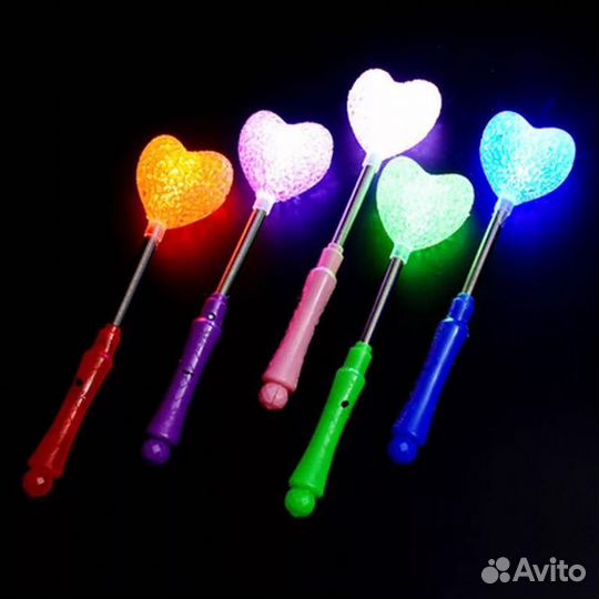 Световая палочка «Сердце», на пружине