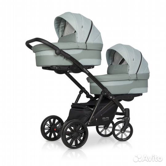 Коляска для двойни Riko Team 2 в 1