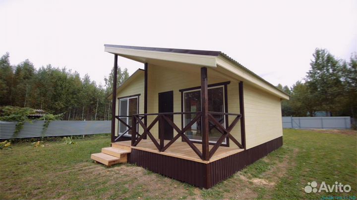 Каркасный дачный домик 7 на 7