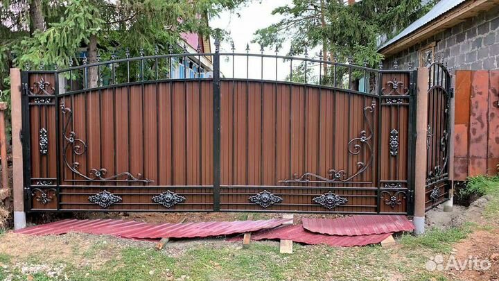 Ворота кованые