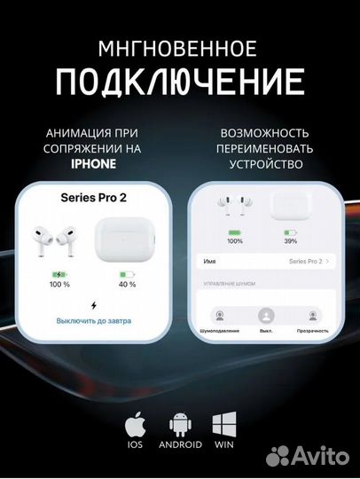 Беспроводные наушники apple airpods pro 2
