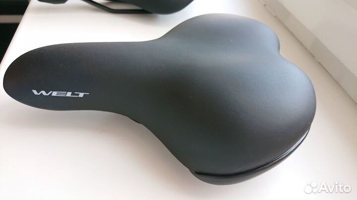 Седло для велосипеда кожаное