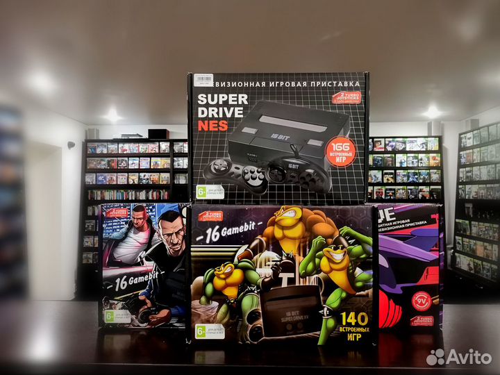 Игровые приставки 8 16 bit (Dendy, Sega) гарантия