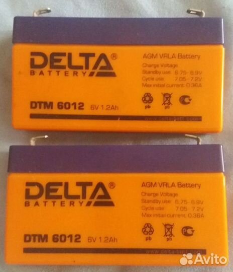 Аккумулятор Delta DTM 6012 на обмен