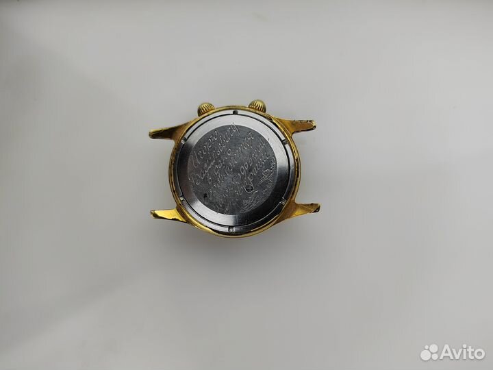 Часы СССР Полёт Сигнал мчз им Кирова. Позолоченные