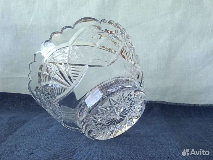 Хрустальная ваза конфетница салатник СССР