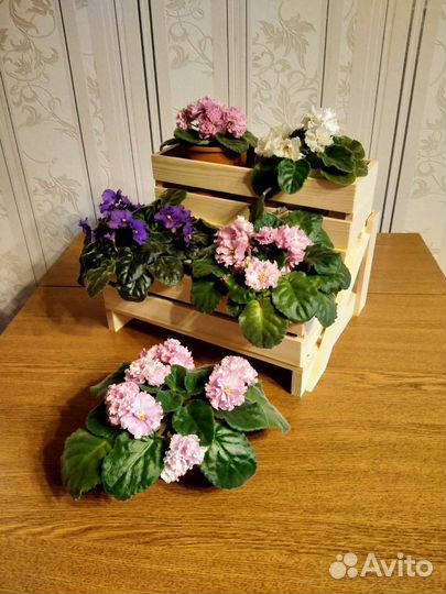 Декоративные ящики под цветы на подставке