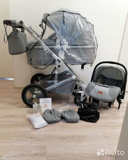 Коляска 3в1 Luxmom(как с магазина)