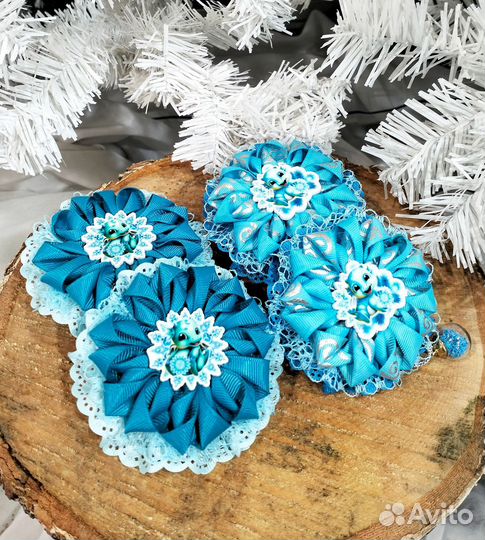 Резиночки для волос ручной работы