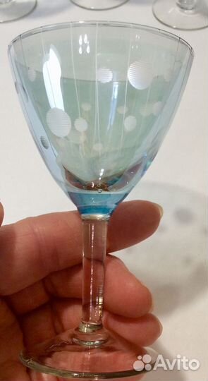 Рюмки СССР. Винтаж. Цветное стёкло