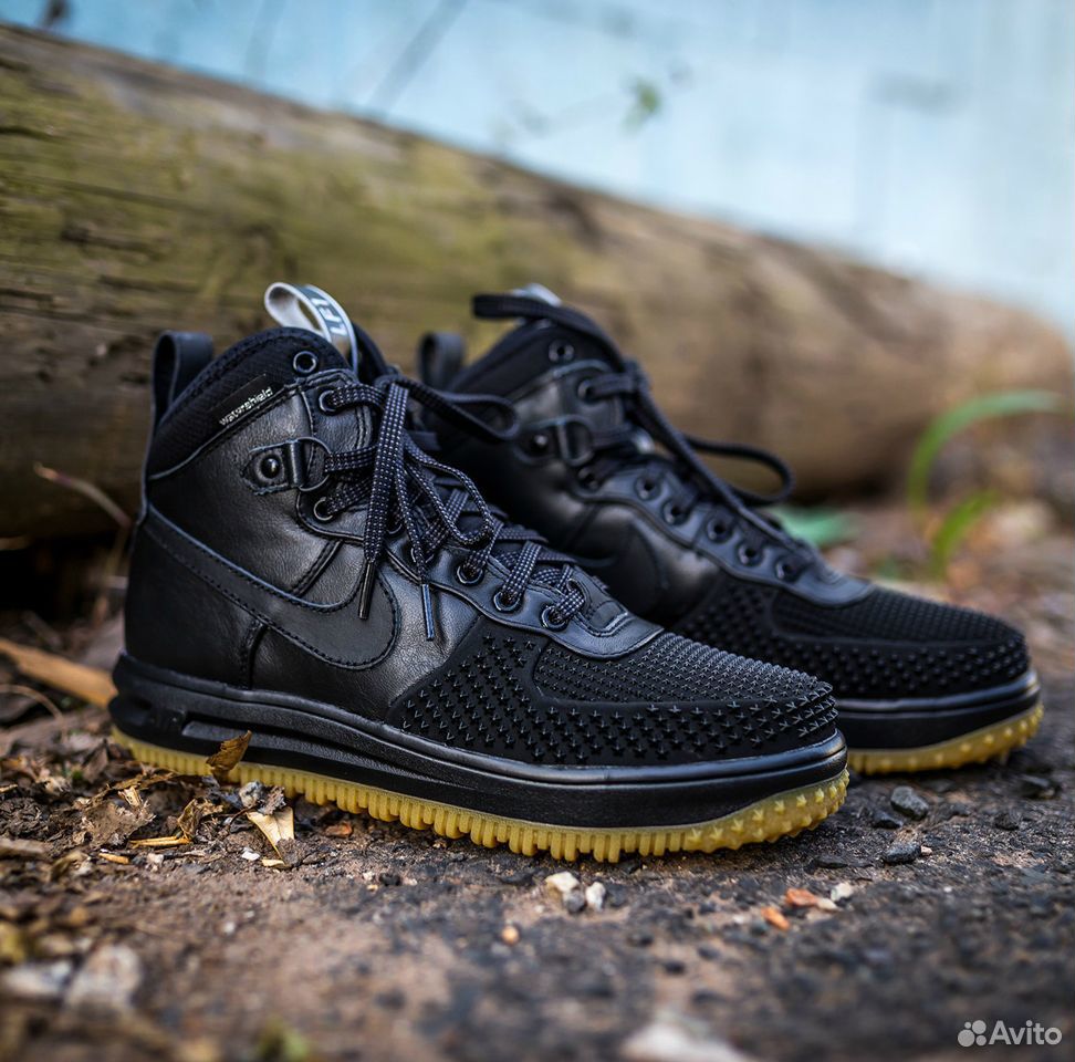 Найк лунар форс 1. Nike Lunar Force 1 Duckboot черные. Кроссовки Nike Lunar Force 1 Duckboot. Nike Air Force 1 Lunar Duckboot. Nike Air Lunar Force 1 Duckboot Black.