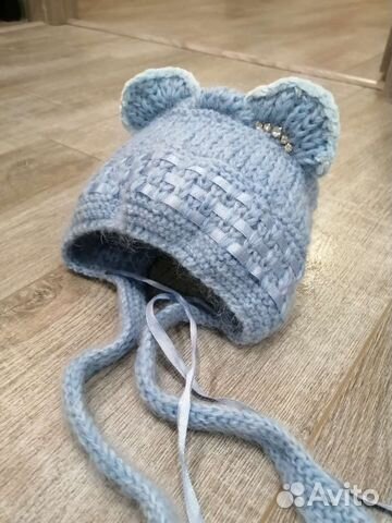 Шапка для новорожденного зима