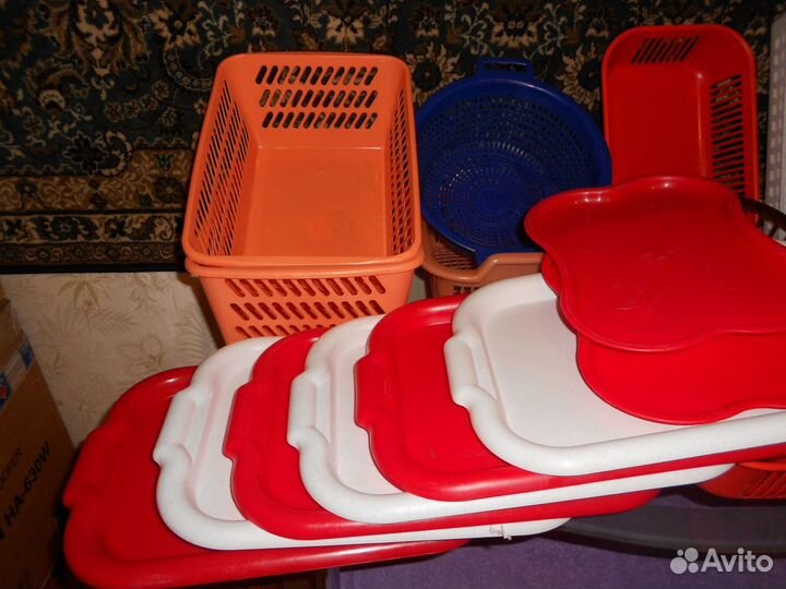 Пластмассовая Посуда: Корзины Тёрка