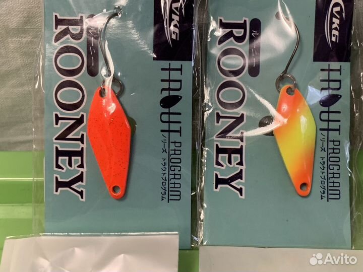 Форелевые блесны Rooney 2.2 гр набором